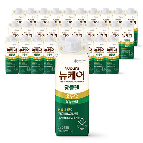 뉴케어 대상 웰라이프 당플랜 호두맛 200ml 30개 당뇨식뉴케어