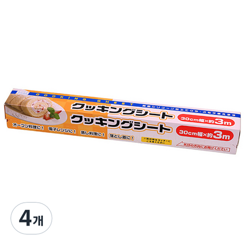 마루끼 베이킹용 종이호일 무색, 4개
