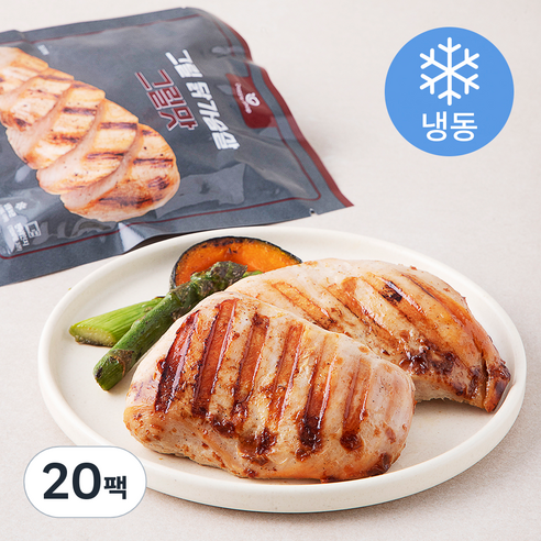 [로켓프레시] 다즐샵 그릴 닭가슴살 그릴맛 (냉동), 100g, 1개입, 20개