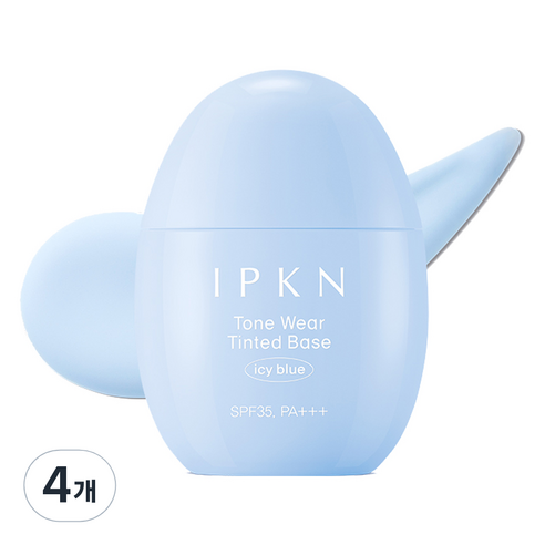 입큰 톤 웨어 틴티드 베이스 40ml, 4개, 아이시 블루