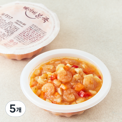 베이비본죽 아이 깐쇼새우, 100g, 5개