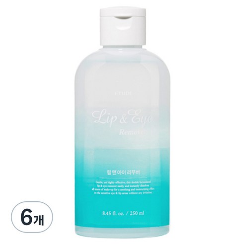 에뛰드 립 앤 아이 리무버, 250ml, 6개