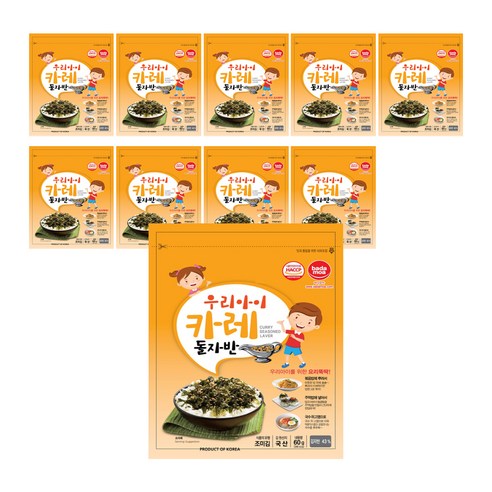 바다모아 카레 돌자반볶음, 60g, 10개