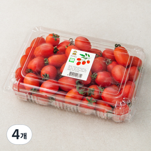 광식이농장 GAP 인증 대추 방울 토마토, 1kg, 4개