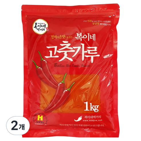 복이네먹거리 고춧가루, 1kg, 2개