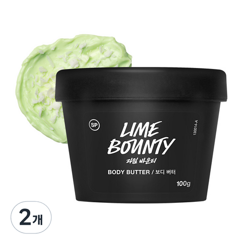 러쉬 라임 바운티 보디 버터, 100g, 2개
