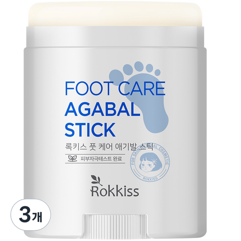 록키스 풋 케어 애기발 스틱 20g, 3개