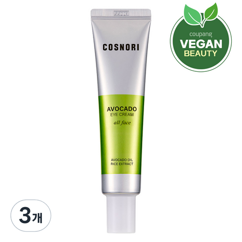 코스노리 아보카도 아이크림 올 페이스, 3개, 30ml