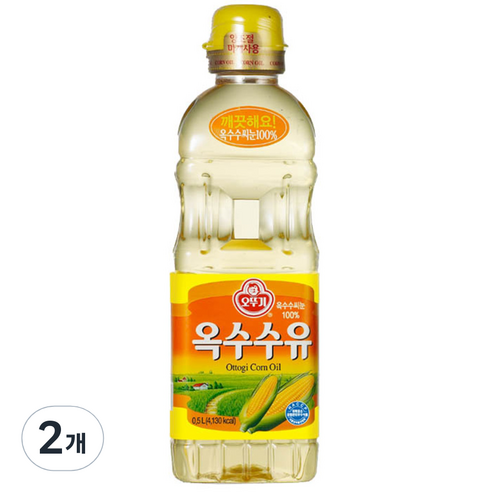 오뚜기 옥수수유, 2개, 500ml