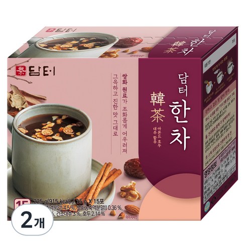 담터 한차, 15g, 15개입, 2개