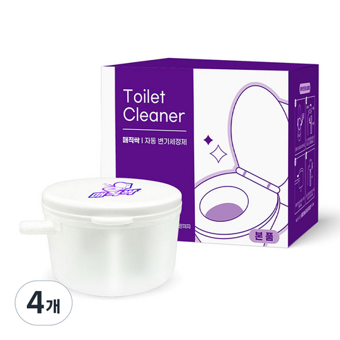 매직싹 자동 변기 세정제 본품, 60g, 4개
