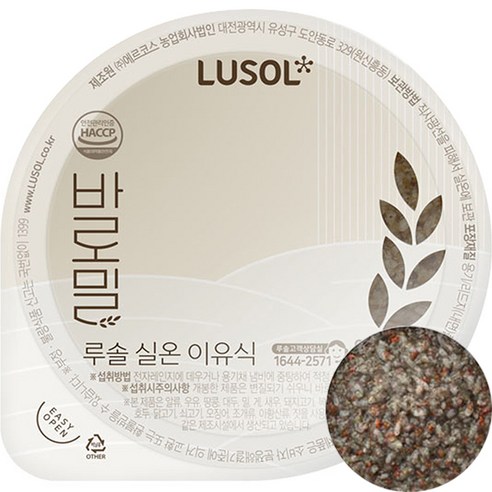 루솔 바로밀 영양 대추 진밥 이유식, 120g, 1개