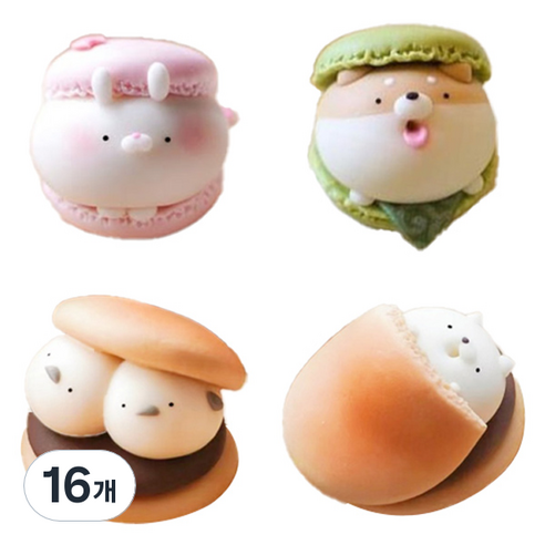 루시마켓 마카롱 디저트 DIY 재료 믹스, 16개