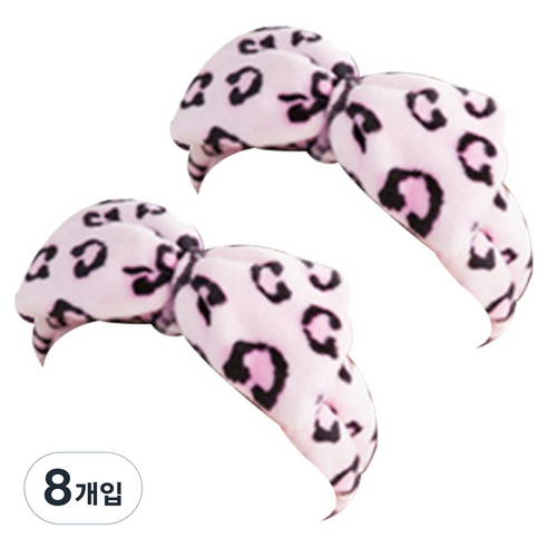 더자카 러블리 패턴 리본 머리띠, Y377LBBI234, 8개입