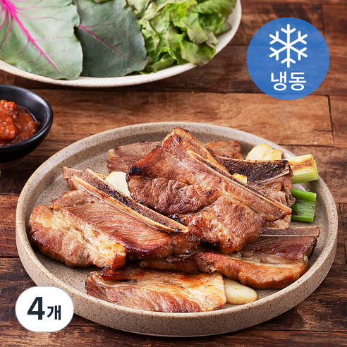 푸드장 포천이동 돈대갈비 (냉동), 500g, 4개
