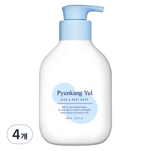 편강율 키즈 앤 베이비 워시 스위트 오렌지, 4개, 590ml