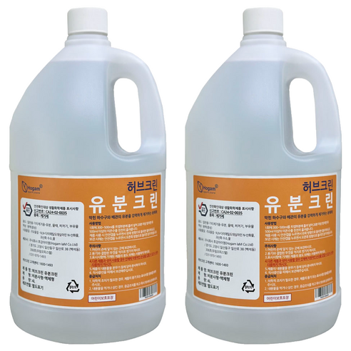 허브크린 유분크린, 4L, 2개