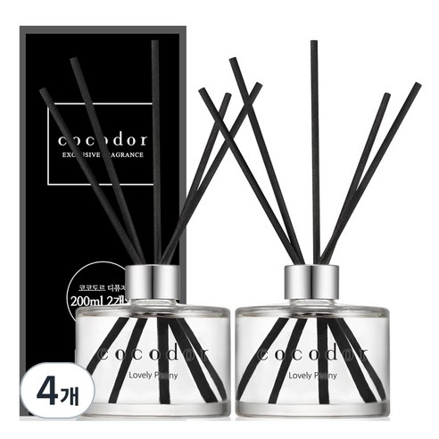 코코도르 디퓨저 200ml x 2p, 러블리피오니, 4개