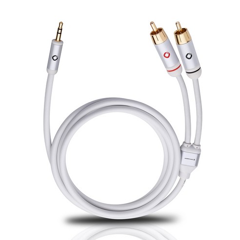 오엘바흐 i-CONNECT J-35/R150 3.5mm Y스테레오 케이블 1.5m, 60001, 화이트