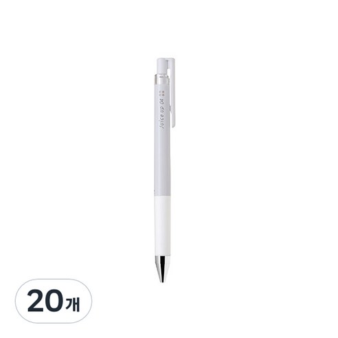 파이롯트 쥬스업 젤잉크펜 0.4mm LJP-20S4, 파스텔화이트, 20개
