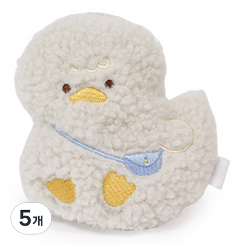 모찌타운 포켓형 뽀글뽀글 핫팩 인형 뽀글오리 11.5cm, 5개