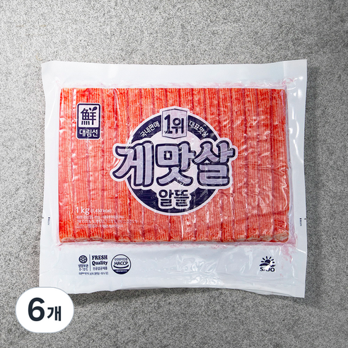 대림선 알뜰게맛살, 1kg, 6개