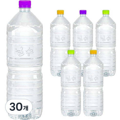 얼수 무라벨 생수, 2L, 30개