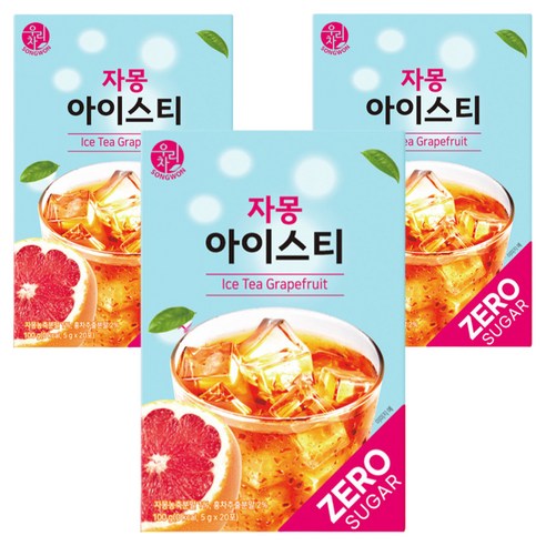 우리차 자몽 아이스티 20p, 3개, 5g, 20개입, 3개