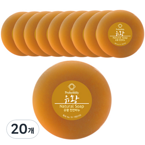 프로버블리 유황 중성 클렌징 비누, 110g, 20개