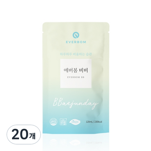 에버봄 비비 애프터, 120ml, 20개