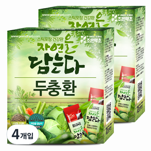 굿허브 조은약초 자연을 담는다 스틱형 두충환, 90g, 4개