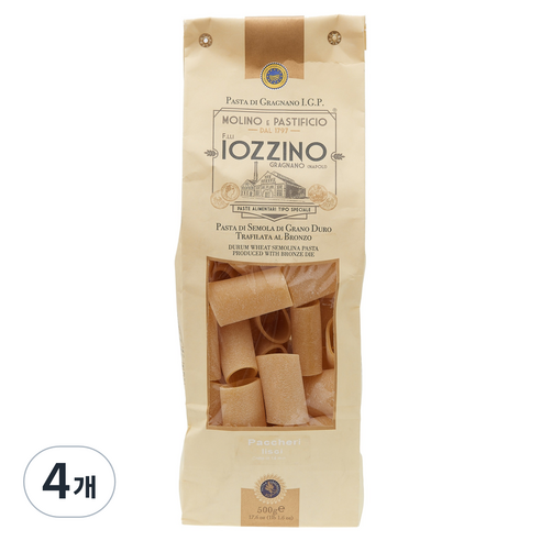 이오찌노 파케리 리쉬 이탈리아 파스타, 500g, 4개