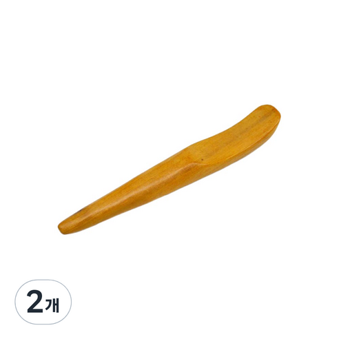 라이프포인트 괄사 지압 마사지기, 2개, 우드(하프스크래핑)