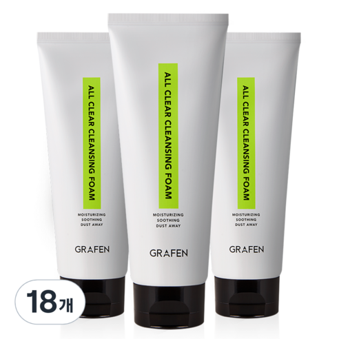 그라펜 올클리어 클렌징 폼, 150ml, 18개