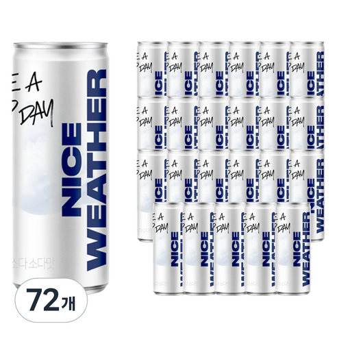 클룹 제로소다 탄산음료 소다맛, 250ml, 72개