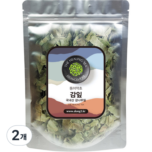 동이약초 국내산 감잎 시엽, 250g, 2개