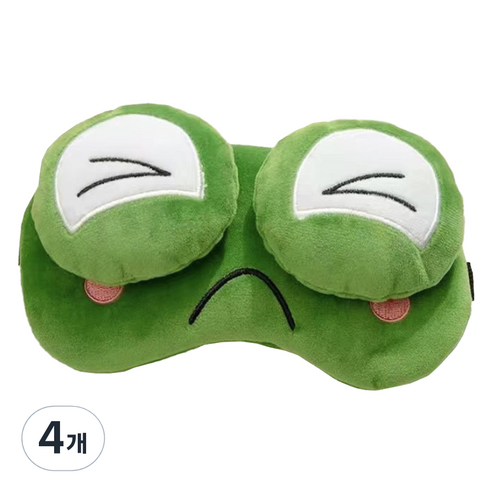 리브맨 왕눈 개구리 인형 수면안대 D, 4개, 1개입