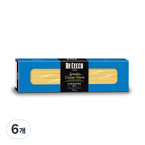 데체코 구르메 링귀니 스파게티면, 500g, 6개
