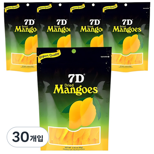 세븐디 7D 건조 망고, 80g, 30개입