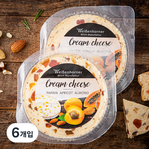 제르미 살구 아몬드 크림치즈, 125g, 1개입, 6개