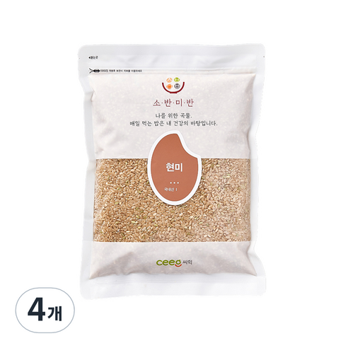 씨익 소반미반 현미, 4kg, 4개