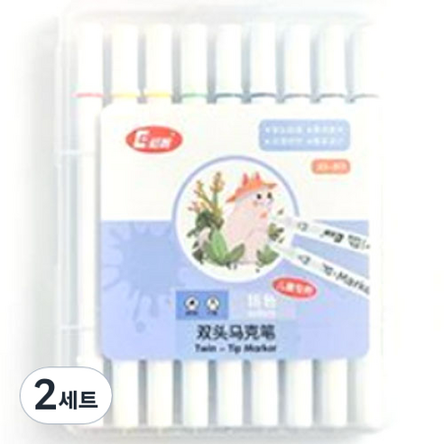 시토닉 유성 칼라 마카 펜세트, 18색, 2세트