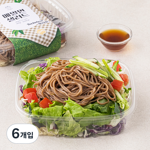 세끼판다 메밀면 샐러드, 265g, 6개입
