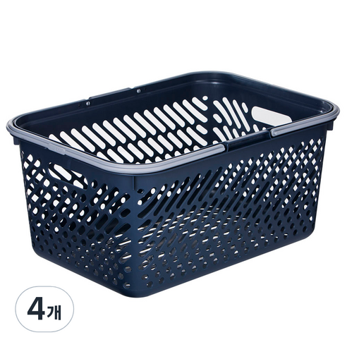 리템 마이룸 멀티바스켓 대형, NAVY + GRAY, 4개