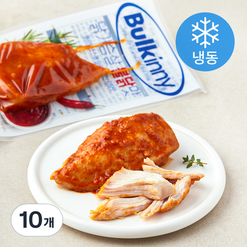 벌키니 닭가슴살 불닭맛 (냉동), 100g, 10개
