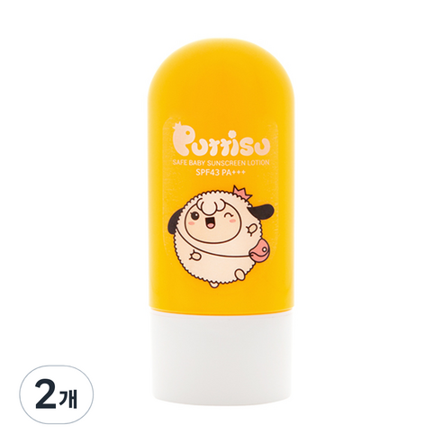 뿌띠슈 세이프 베이비 선스크린로션, 50g, 2개