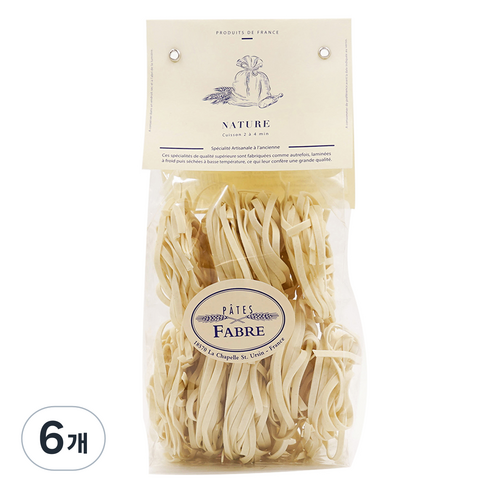 빠뜨 파브르 딸리아뗄레 내추럴 파스타, 250g, 6개