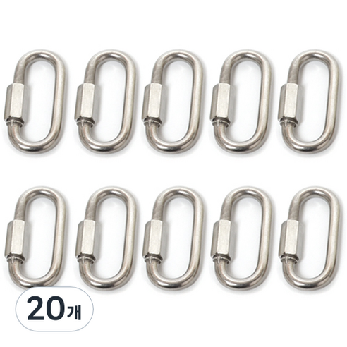 철물바다 스텐퀵링크 6mm, 20개