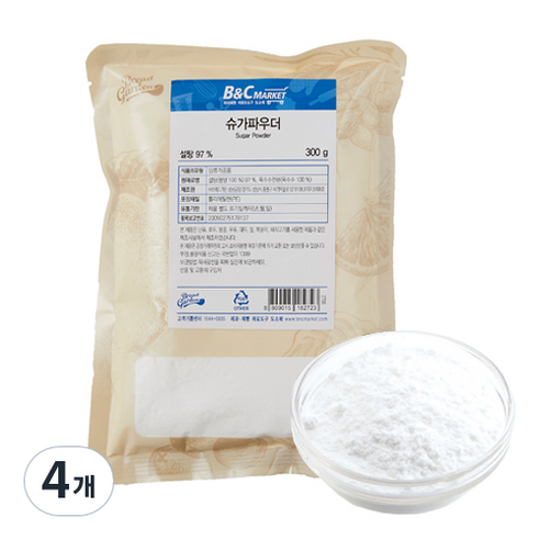 브레드가든 슈가파우더, 300g, 4개