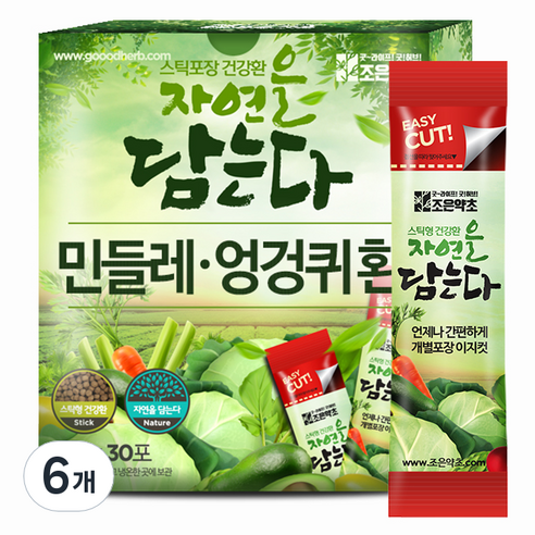 조은약초 민들레 엉겅퀴환 스틱, 6개, 90g